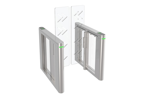 AC100V Lane Turnstile Gate 0.2s Full Height Swinging Panel Brushless Servo