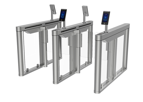180 Derajat Swing Gate Turnstile Brushless DC Pedestrian Control SS304 Acrylic