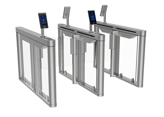 Gerbang Pintu Putar Vertikal Biometrik SS304 Case Lengan Akrilik Transparan