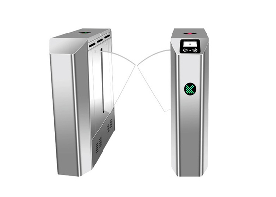 Wire Drawing Pinggang Tinggi Turnstile SUS304 Kode QR COVID yang Dapat Ditarik
