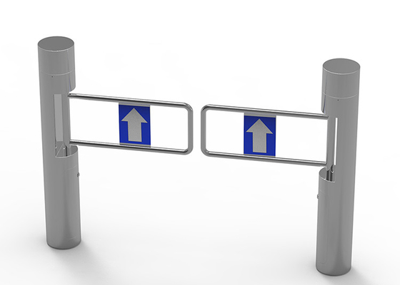SS Acrylic Swing Barrier Gate RS485 BLDC Gerbang Kontrol Akses Motor