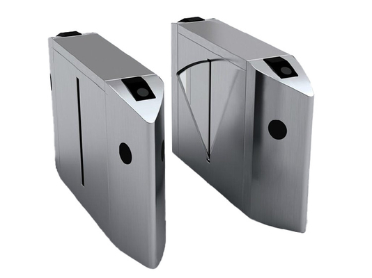 RFID / Sidik Jari / Pembaca Barcode Flap Barrier Gate Untuk Sistem Masuk