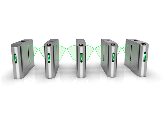 Access Control Glass Flap Turnstile Gate Untuk Pusat Bisnis CBD Office Buliding