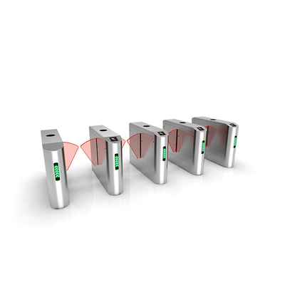 Lancar Menjalankan Baffle Gate Turnstile Pedestrian Flap Barrier Dengan Motor BLDC